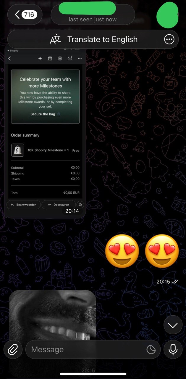 Shopify 10K milestone award
